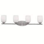 Eileen Bathroom Vanity Light - Brushed Nickel / Satin Etched