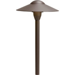 Dome Path Light 12V - Textured Architectural Bronze