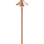 Stepped Dome Integrated LED Path Light 12V - Copper