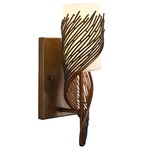 Flow Bracket Wall Sconce - Hammered Ore / Opal