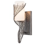 Flow Bracket Wall Sconce - Steel / Opal