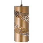 Flow Mini Incandescent Pendant - Hammered Ore