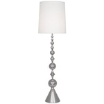 Harlequin Floor Lamp - Polished Nickel / Oyster Linen