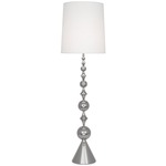 Harlequin Floor Lamp - Polished Nickel / Oyster Linen