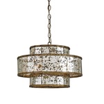 Fantine Chandelier - Pyrite Bronze / Raj Mirror