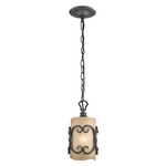 Madera Mini Pendant - Black Iron / Toscano