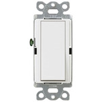 Claro 4-Way Switch with Locator Light - Gloss White