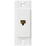 Claro Telephone Jack - Gloss White