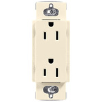 15-Amp Duplex Receptacle - Gloss Almond