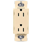 15-Amp Duplex Receptacle - Gloss Ivory