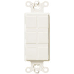Claro Field Customizable Multi-Port Frame - Satin Biscuit