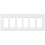 Claro Designer Style Wall Plate - Satin Snow