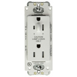 15-Amp Tamper Resistant Half Dimming Receptacle - Satin Snow