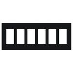 Claro Designer Style Wall Plate - Gloss Black