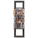 Gemma Tall Wall Light - Vintage Bronze / Crystal