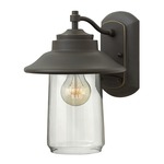 Belden Place Small Outdoor Wall Sconce - Oil Rubbed Bronze / Clear