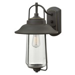 Belden Place Large Outdoor Wall Sconce - Oil Rubbed Bronze / Clear