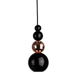Bubble Spotlight Pendant - Polished Steel / Black Copper