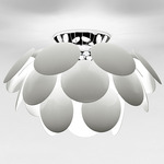 Discoco Ceiling Light - Chrome / White