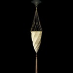 Cesendello Silk Pendant - Brass / Ivory Classic Silk