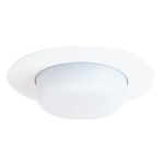 11 Series 4 Inch Drop Opal Lensed Trim - Discontinued Model - White