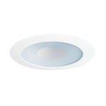 12 Series 4 Inch Lensed Shower Trim - White / White