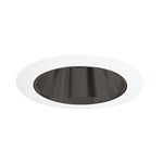 17 Series 4 Inch Cone Downlight Trim - White / Black Alzak