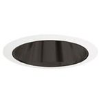 207 Series 5 Inch Cone Downlight Trim - White / Black Alzak