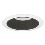 215 Series 5 Inch Enclosed Baffle Trim - White / Black Baffle