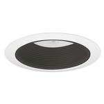 215 Series 5 Inch Enclosed Baffle Trim - White/ Black Baffle