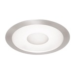 242 Series 6 Inch Frosted/Clear Lensed Shower Trim - Satin Chrome / Frosted Lens