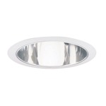 247 Series 6 Inch Shallow Cone Trim - White / Clear Alzak