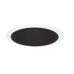 254 Series 6 Inch Deep Baffle Trim - White / Black Baffle