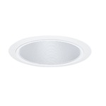 254 Series 6 Inch Deep Baffle Trim - White/ White Baffle