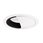 261 Series 6 Inch Scoop Wall Wash Trim - White / Black Baffle