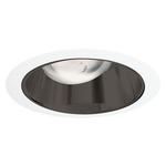 26 Series 6 Inch Straight Cone Trim - White / Black Alzak