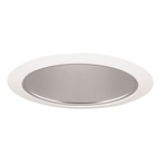 27 Series 6 Inch Tapered Cone Trim - White / Haze