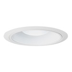 28 Series 6 Inch Ultra-Trim Baffle Downlight Trim - White/ White Baffle