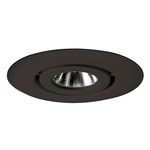 440 Series 4 Inch Flush Gimbal Ring Trim - Black