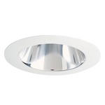 442 Series 4 Inch Deep Cone Downlight Trim - White / Clear Alzak