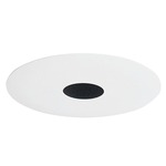 443 Series 4 Inch Pinhole Trim - White/ Black Baffle
