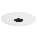 443 Series 4 Inch Pinhole Trim - White / Black Baffle