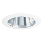 447 Series 4 Inch Adjustable Cone Trim - White / Clear Alzak