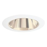 447 Series 4 Inch Adjustable Cone Trim - White / Gold Alzak