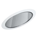 602 Series 6 Inch Super Slope Reflector Cone Trim - White / Clear Alzak