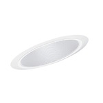 604 Series 6 Inch Super Slope Baffle Trim - White/ White Baffle