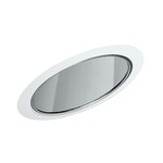 612 6 Inch Standard Slope Reflector Cone Trim  - White / Clear Alzak