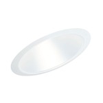 612 6 Inch Standard Slope Reflector Cone Trim  - White / White 