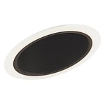 614 6 Inch Standard Slope Baffle Trim - White/ Black Baffle