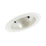 616 6 Inch Standard Slope Cylinder Spotlight Trim - White / White Baffle
